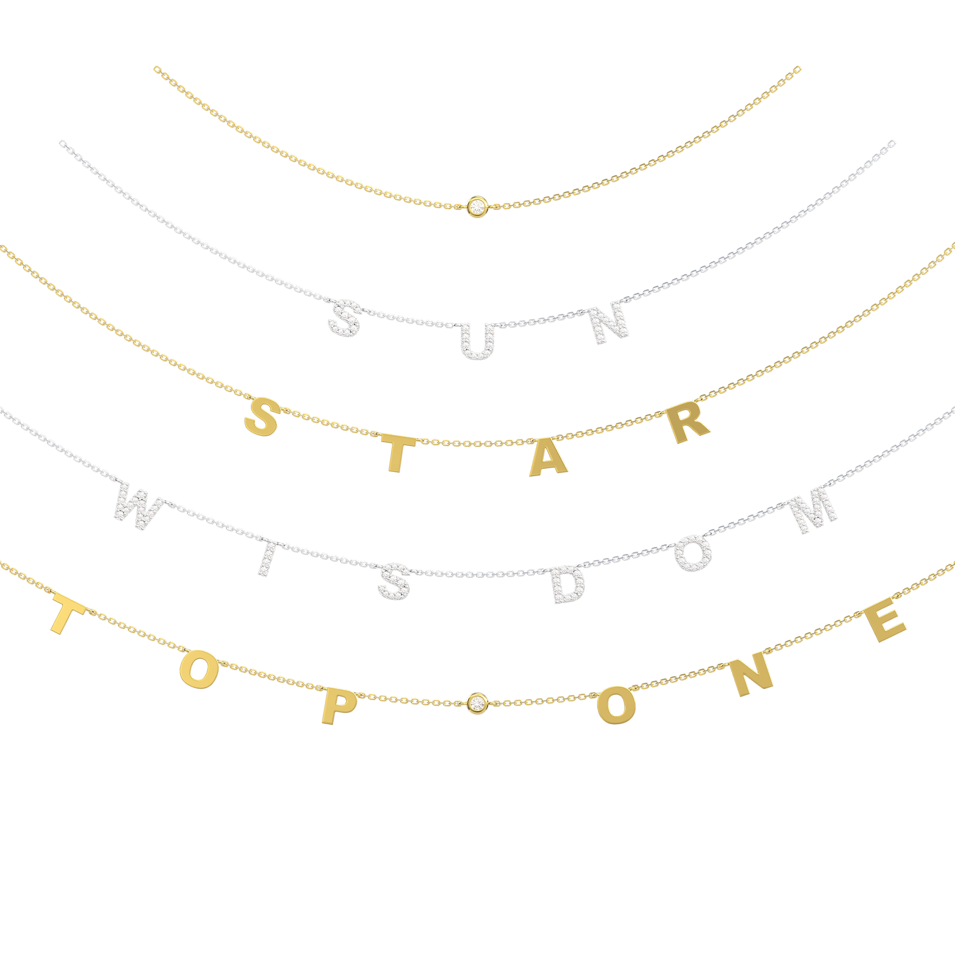 Classic Letter Necklace SS25N004BR
