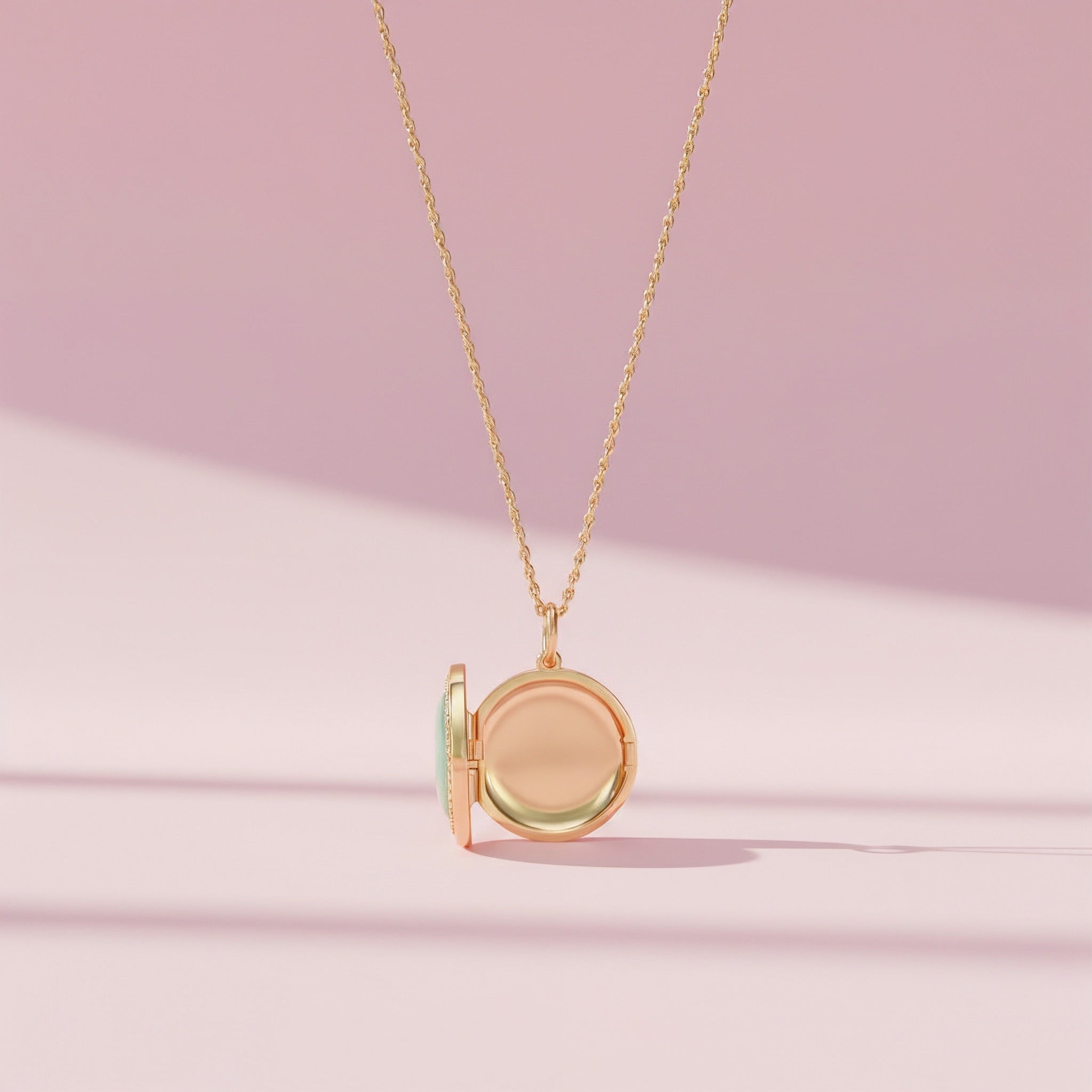 18K Gold Vermeil Legacy Jade Locket SN004G