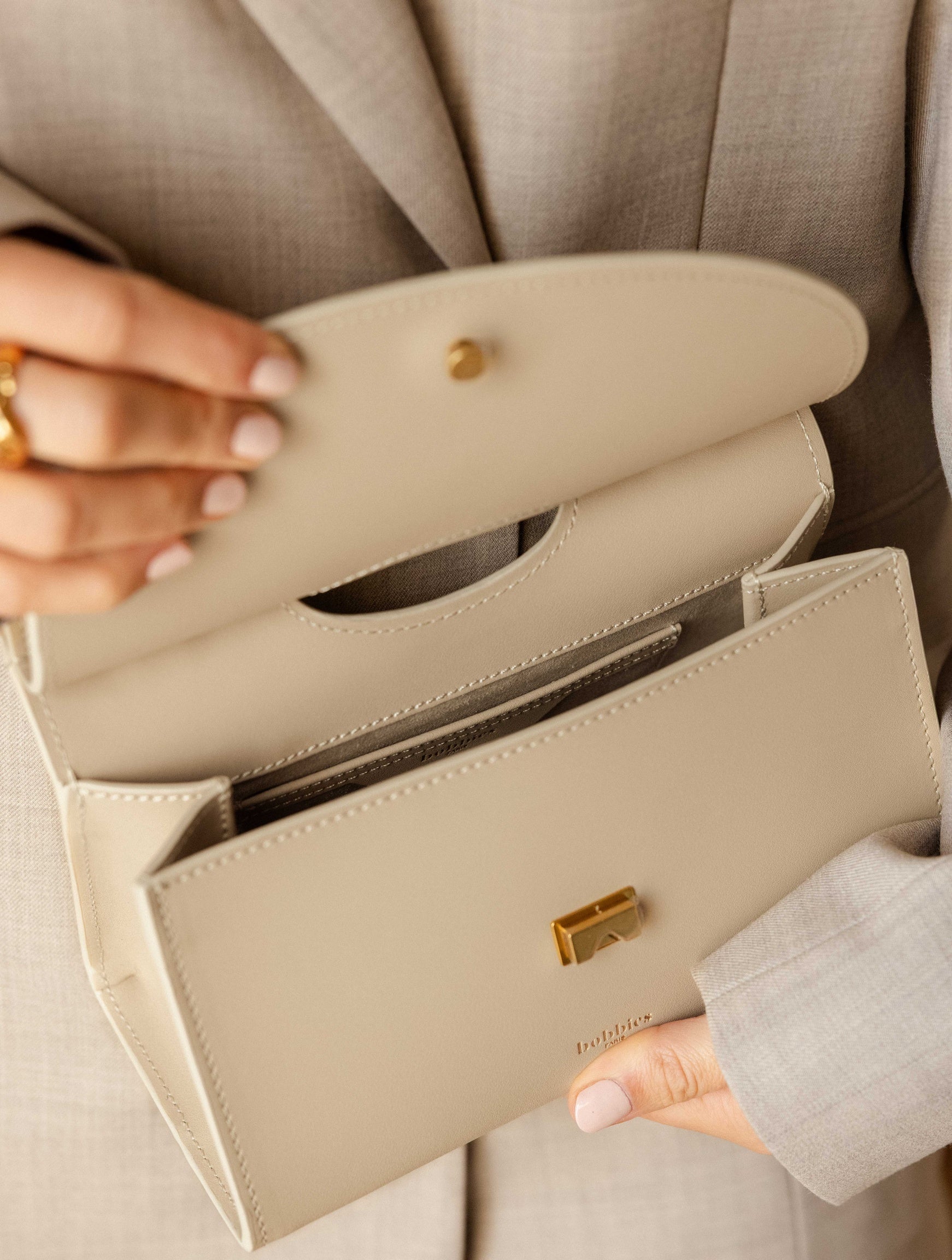 Mini Ancône Purse Beige