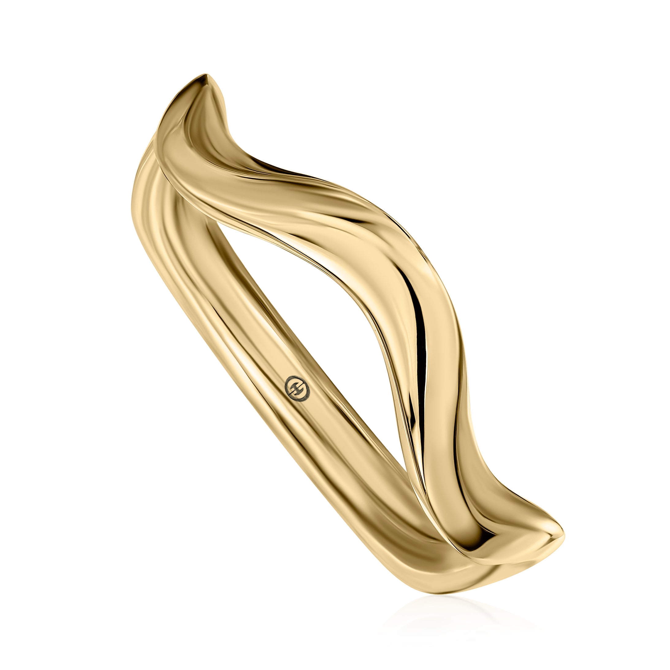 Yellow Gold Wave Band