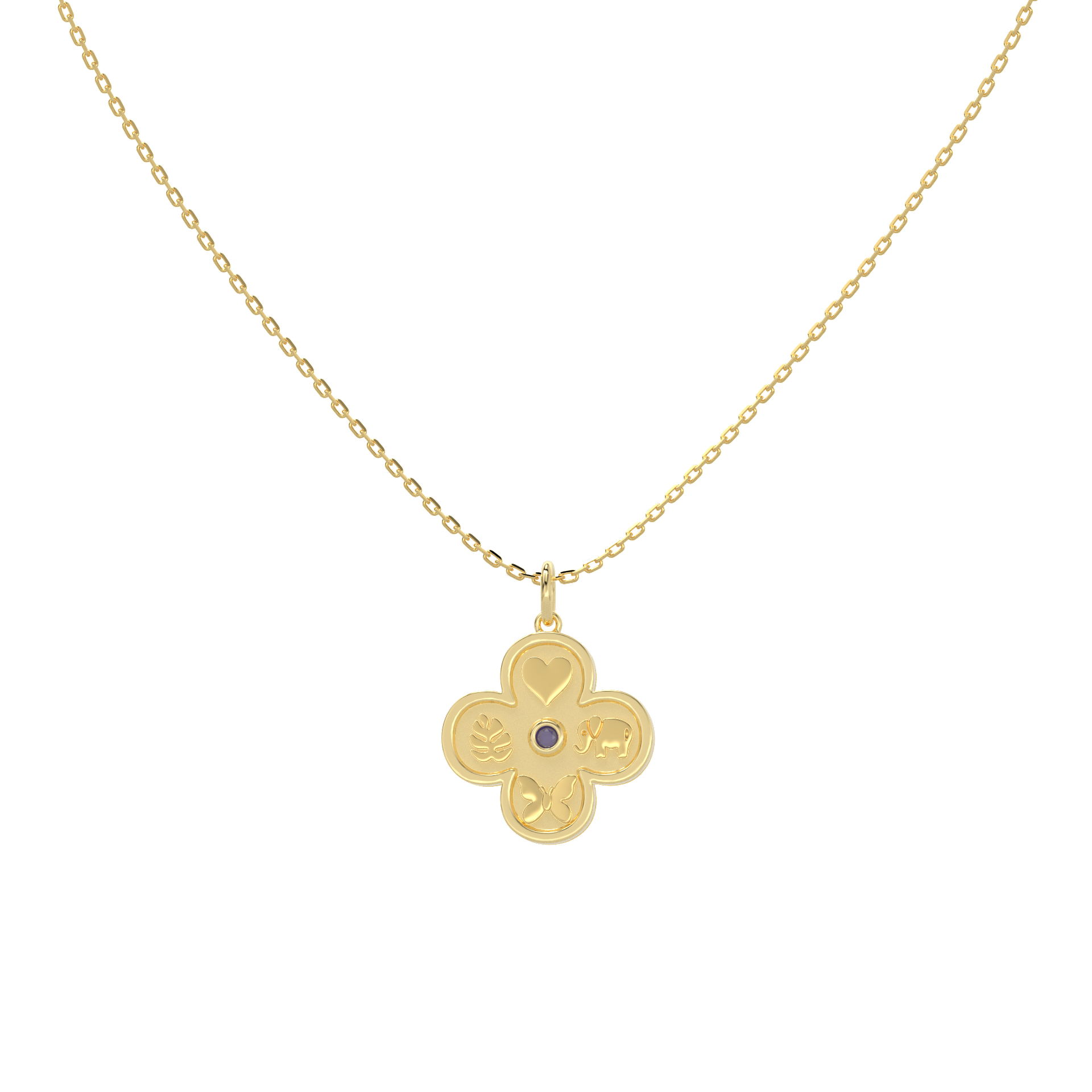 18k Gold Vermeil Elements Necklace