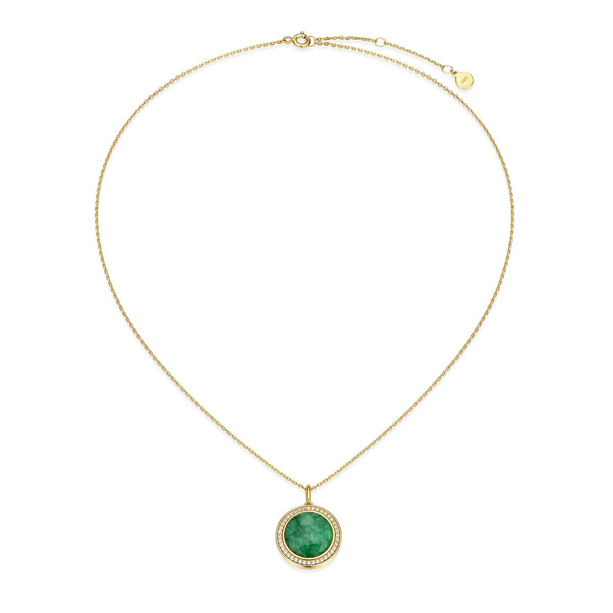 18K Gold Vermeil Legacy Jade Locket SN004G