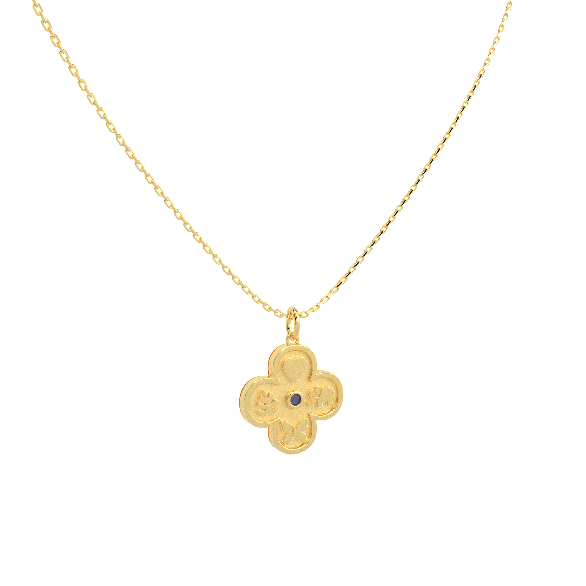 18k Gold Vermeil Elements Necklace