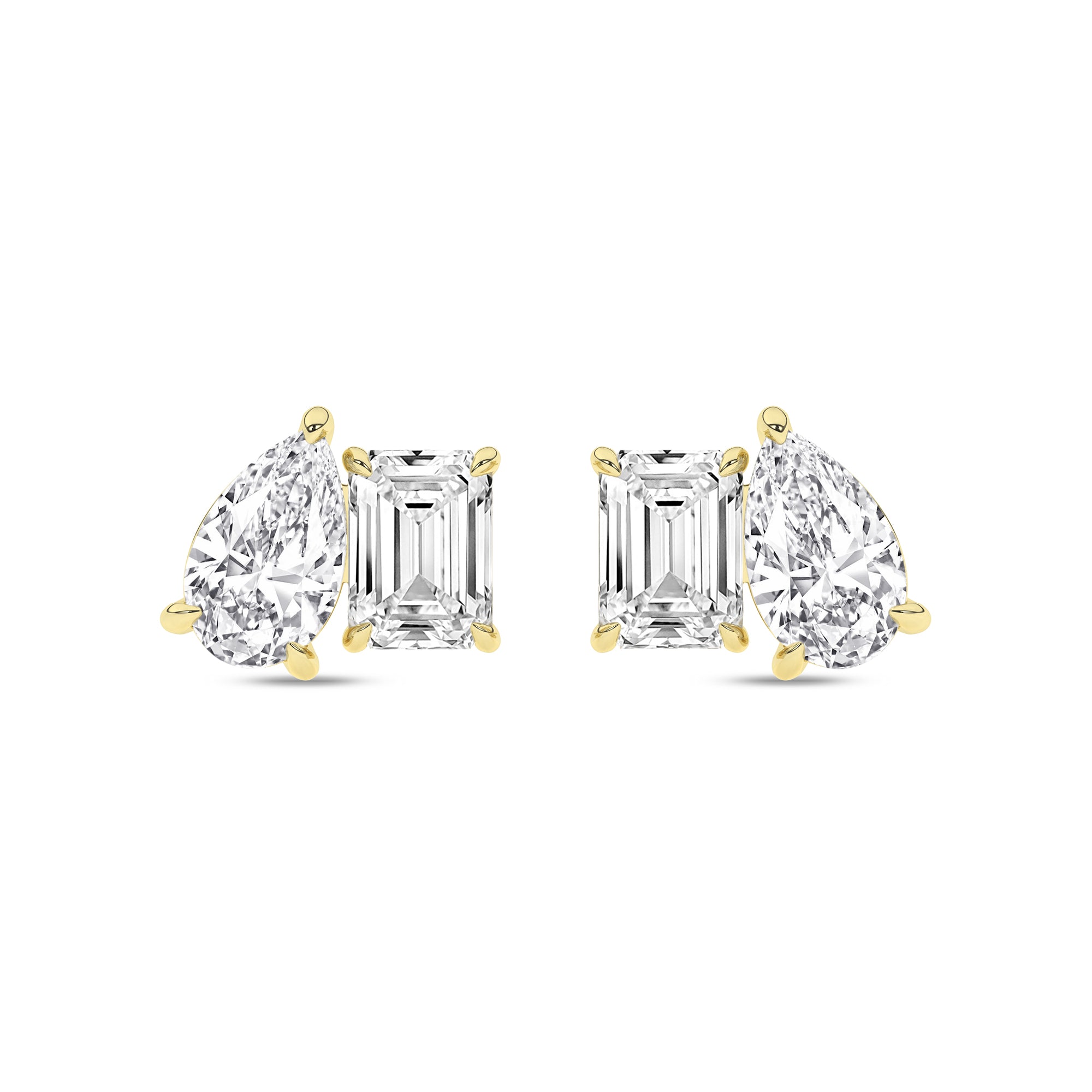 Toi et Moi Diamond Stud Earrings