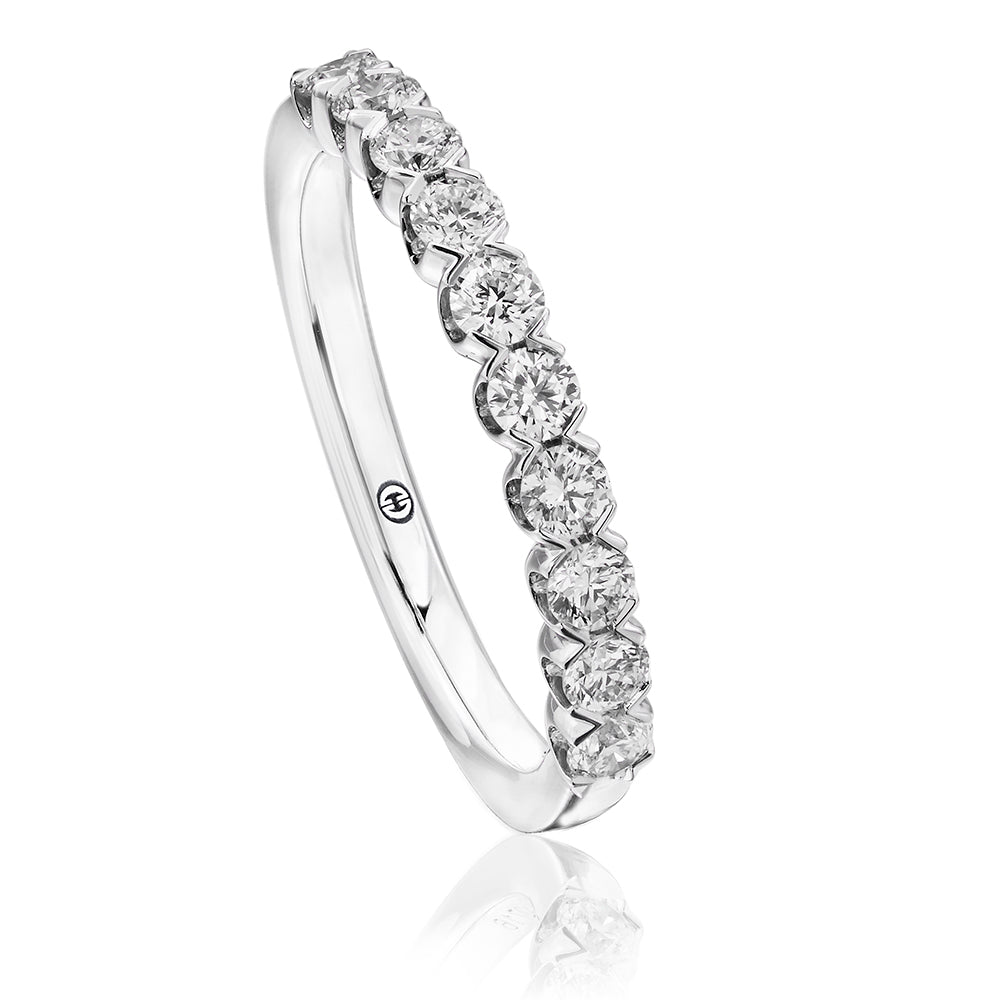 White gold Crisscut Wedding band