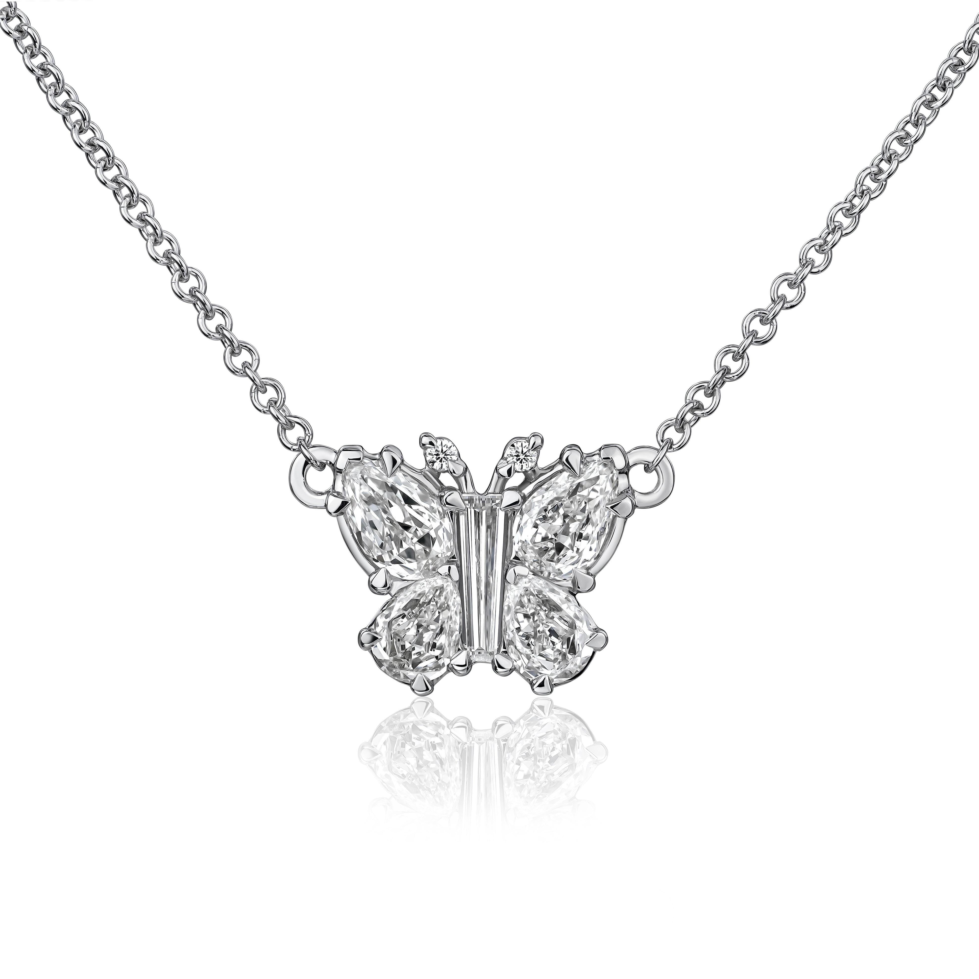 Crisscut Diamond "Butterfly" Pendant
