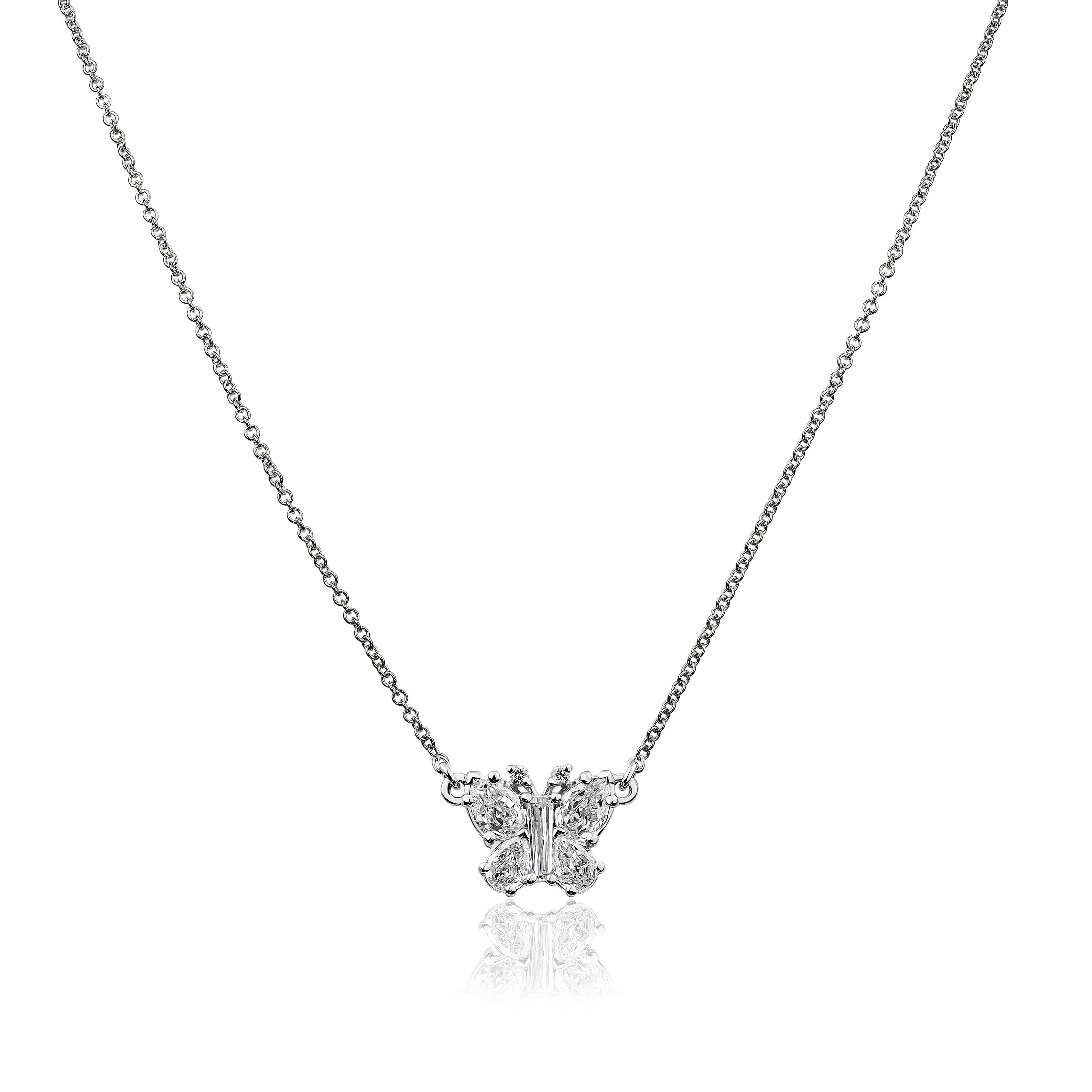 Crisscut Diamond "Butterfly" Pendant