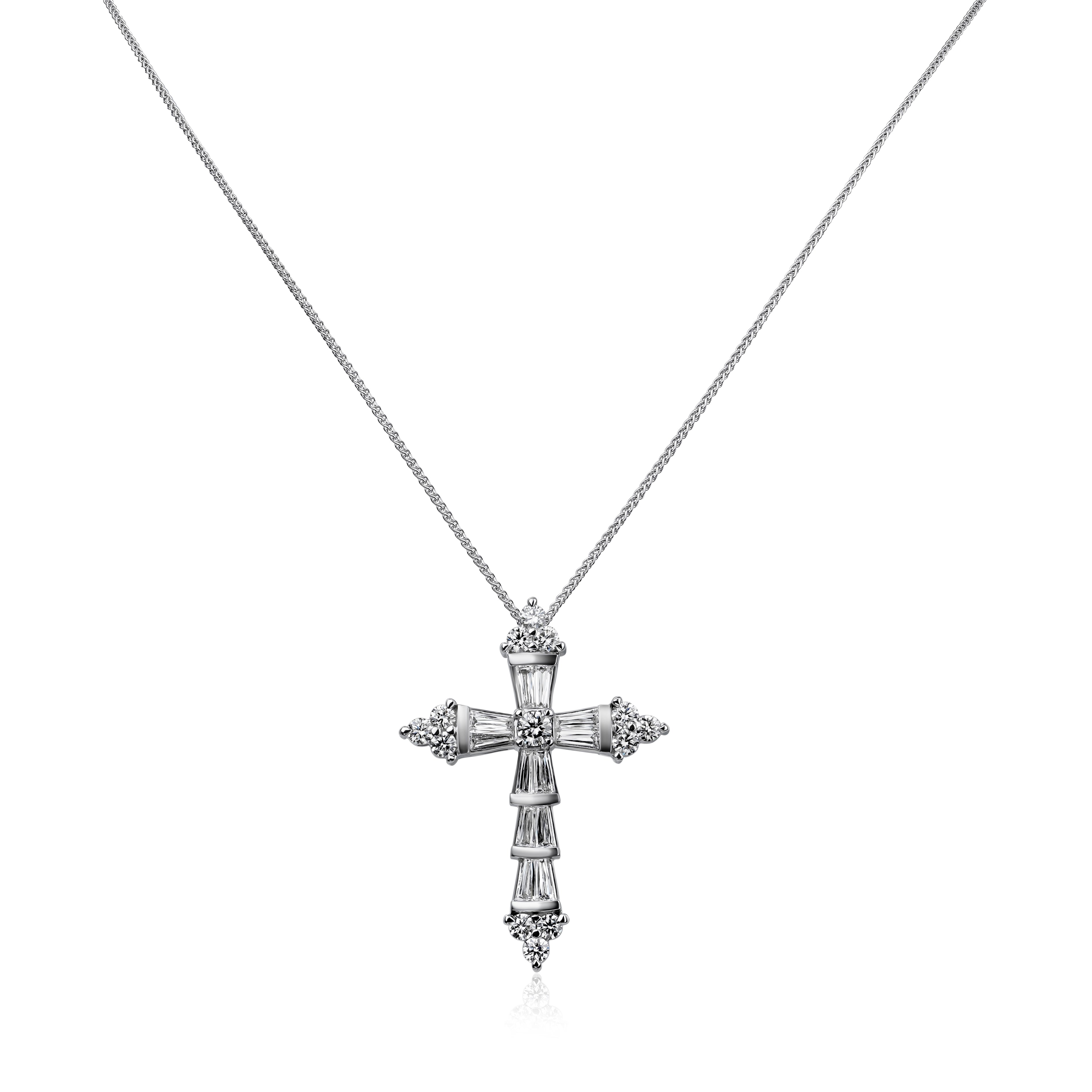 Crisscut "Byzantine" style Diamond Cross