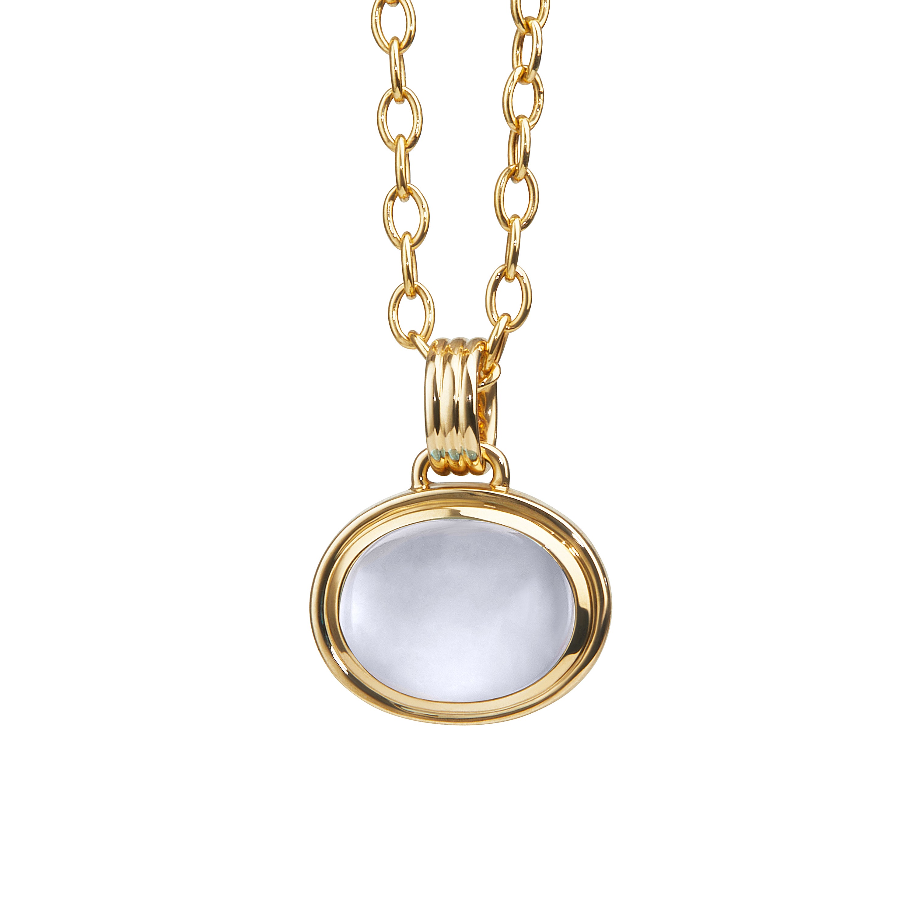 Moon Quartz Bezel Pendent