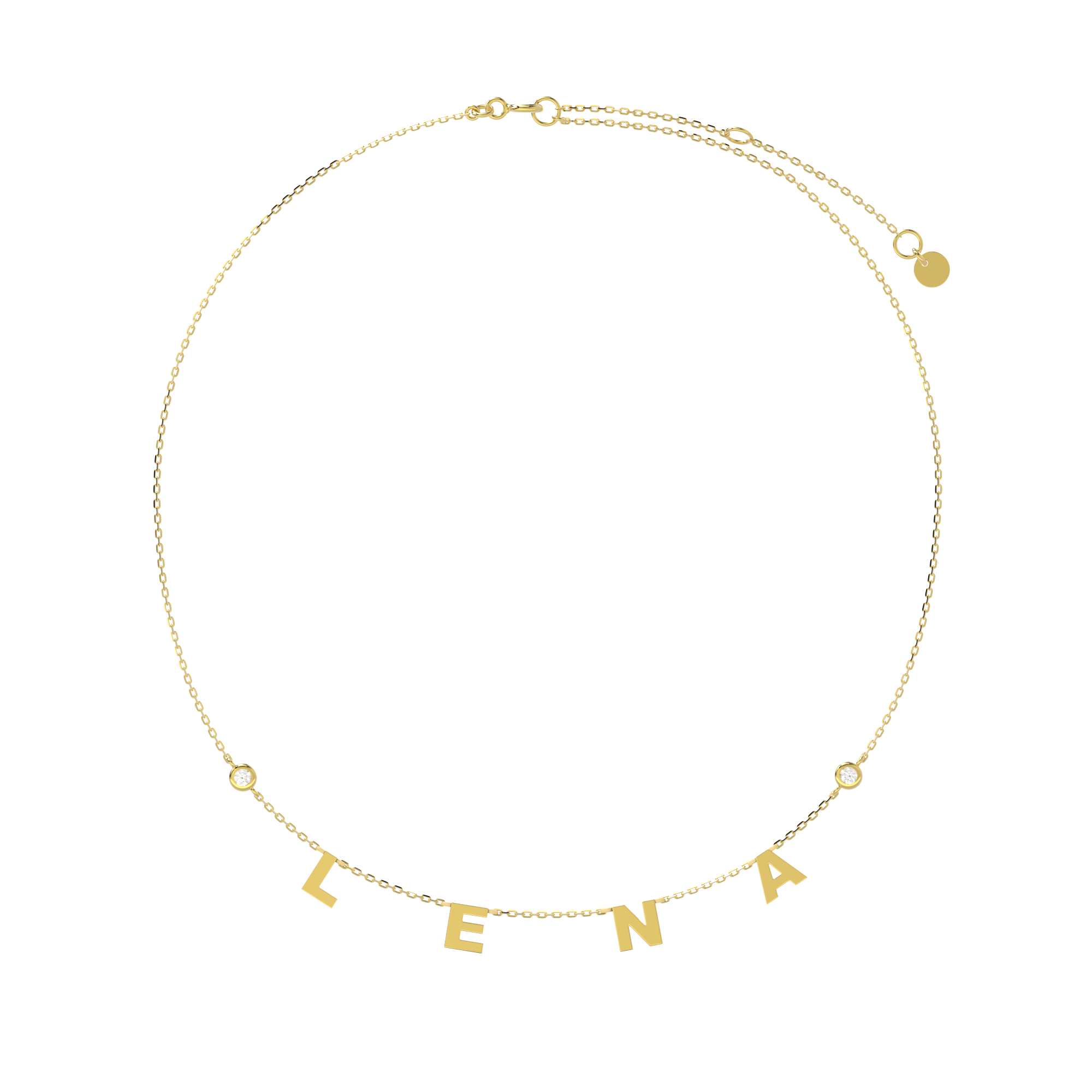 Classic Letter Necklace SS25N004BR