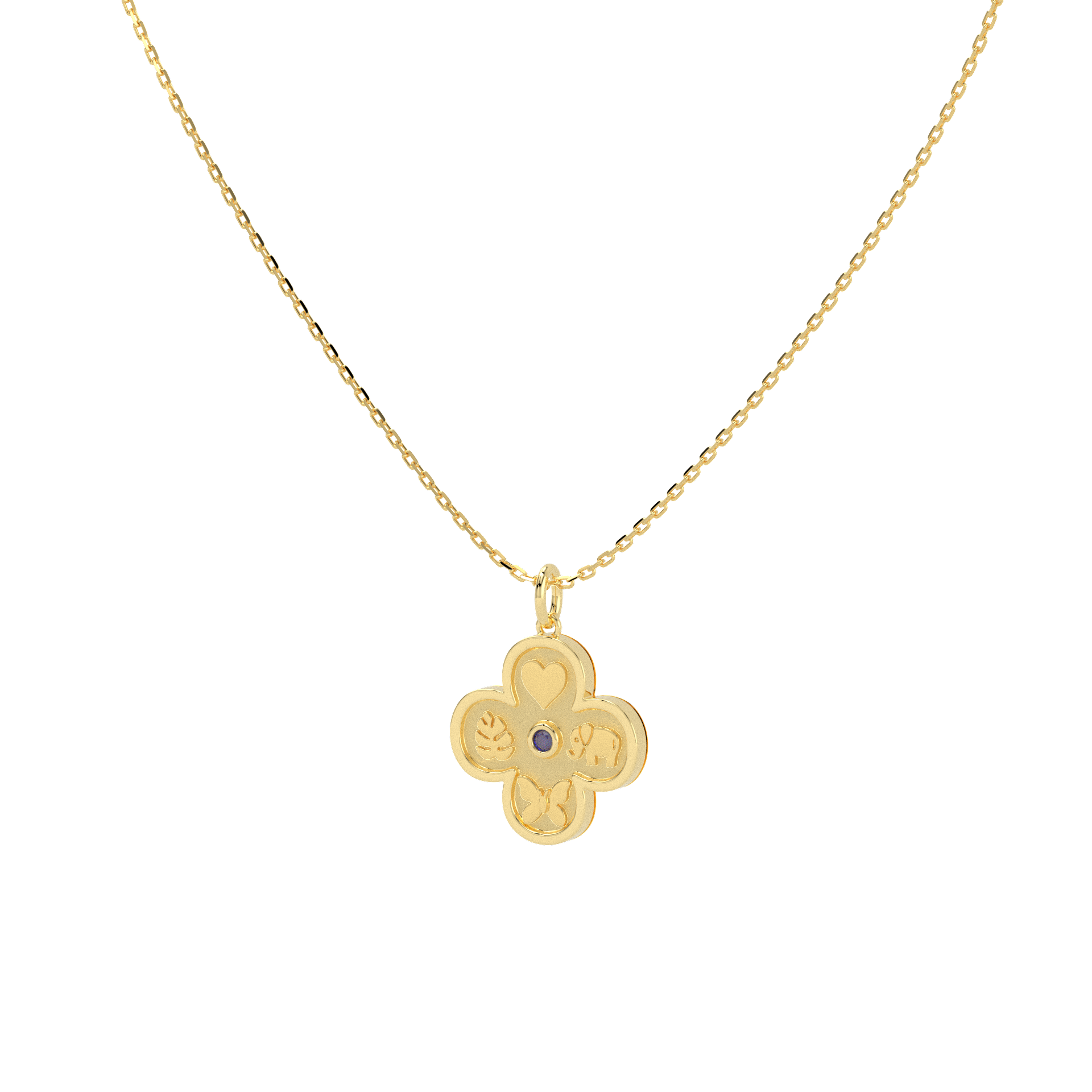 18k Gold Vermeil Elements Necklace