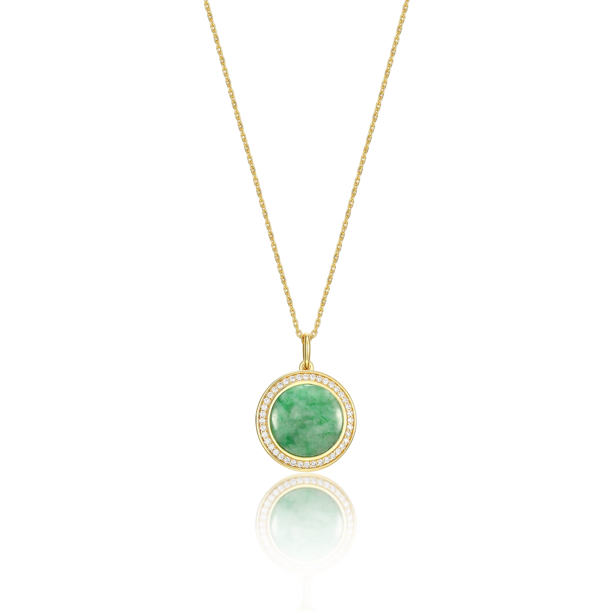 18K Gold Vermeil Legacy Jade Locket SN004G