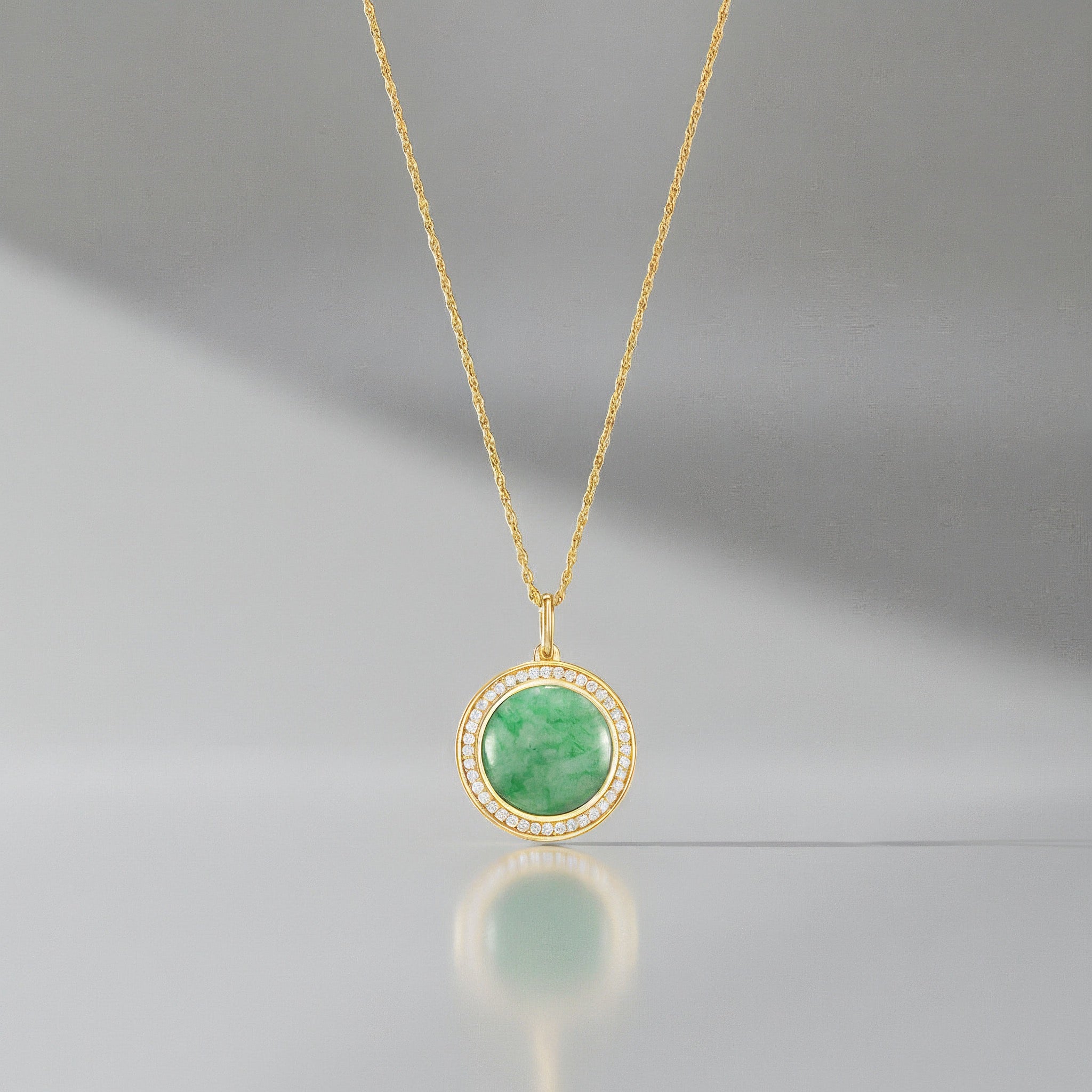 18K Gold Vermeil Legacy Jade Locket SN004G